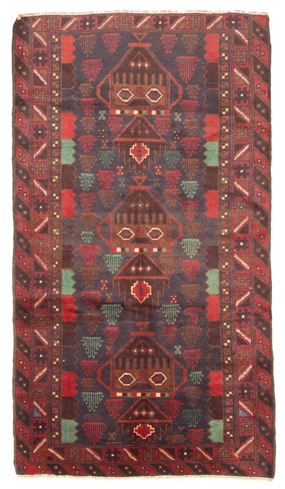 Vintage Traditional Hand-Knotted Area Rug 3'6" x 6'5" Oriental Wool Carpet