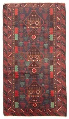 Vintage Traditional Hand-Knotted Area Rug 3’6″ x 6’5″ Oriental Wool Carpet