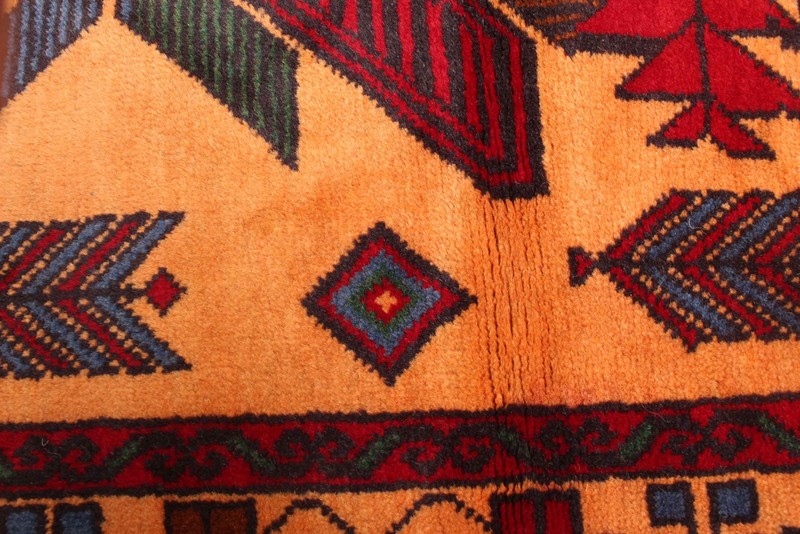 Vintage Hand-Knotted Area Rug 3'5" x 6'4" Traditional Oriental Wool Carpet gallery
