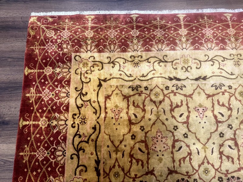Pak Per'sian Rug 8x10, Allover Pattern, Gold-Tan, Fine 200 KPSI gallery