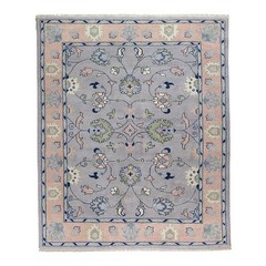 Vintage Turkish Oushak Rug, Beige 9X12 ft, Handmade Wool, Bohemian Anatolian