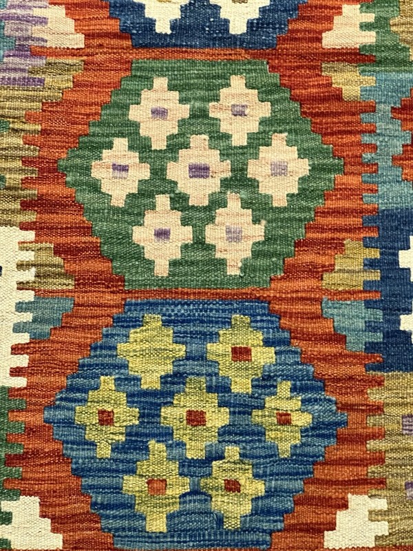 Vintage Kilim Traditional Hand Made Oriental Wool Kilim 5ftx3.2ft 146cmx98cm gallery