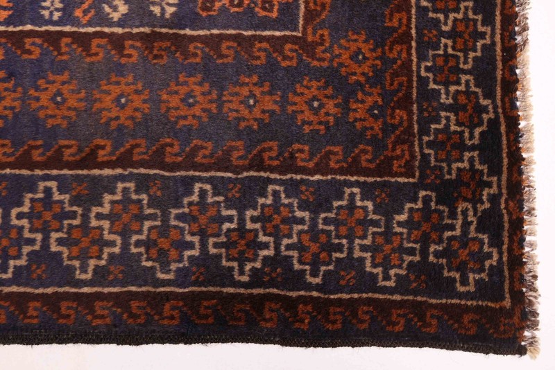 Vintage 3'7" x 6'6" Traditional Hand Knotted Vegetable Dye Wool Area Rug gallery