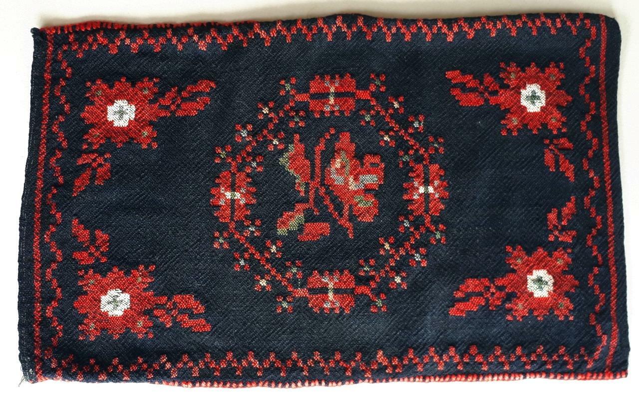 GREECE GREEK EPIRUS METSOVO ANTIQUE HANDWOVEN WOOL PILLOW COVER 73x45cm gallery
