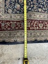 Very Fine Pakistani rug 92” X 132” ' handmade carpet Navy blue & deep red gallery