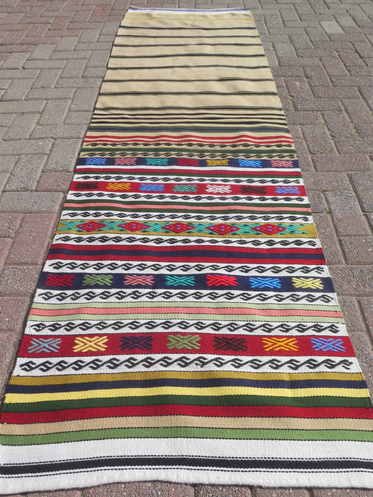 Rug Runners, Turkish Kilim Runner, Aisle Rug, Hallway Rug, Stairs Kelim 30"X100" gallery