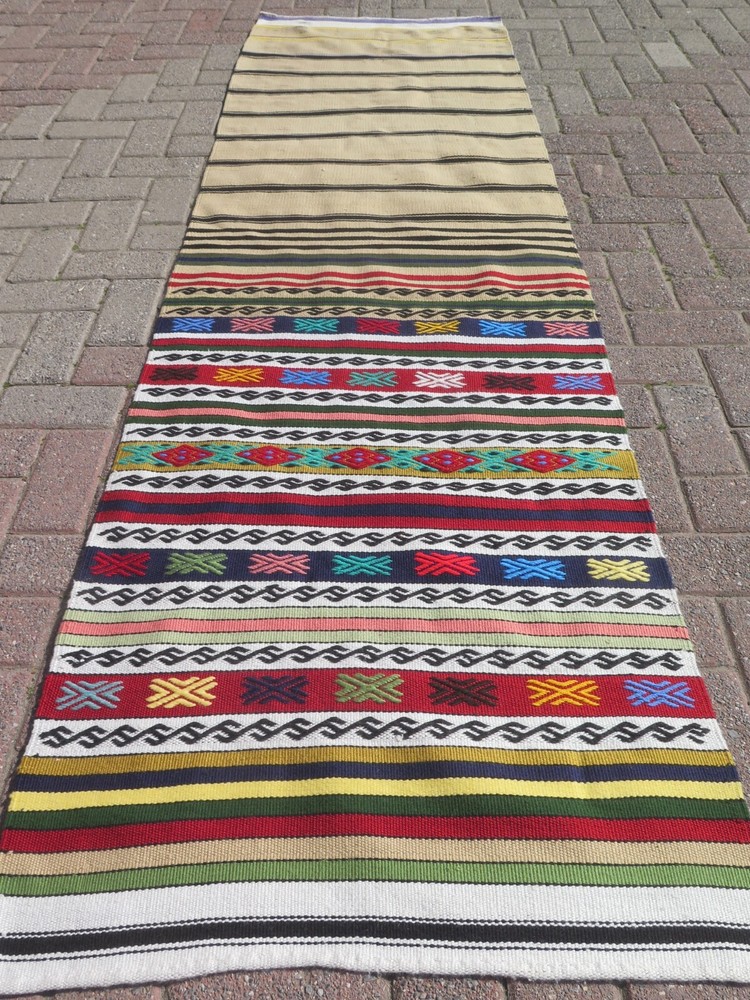 Rug Runners, Turkish Kilim Runner, Aisle Rug, Hallway Rug, Stairs Kelim 30"X100"