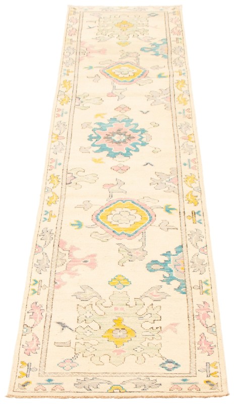 Vintage Hand-knotted Runner Rug 2'6" x 12'1" Traditional Oriental Wool Carpet gallery