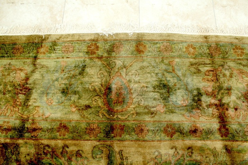 10X14 ELEGANT MINT ANTQUE HAND KNOTED VEGETABLE DYE SOLTANABAD TURKISH WOOL RUG gallery