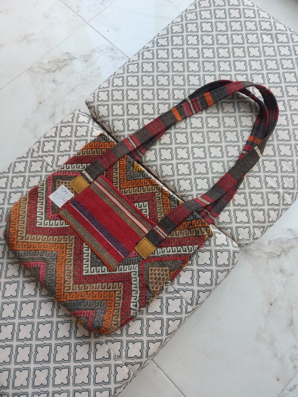 Handmade Antique Or Vintage Rug, Cushion Natural Handmade Bag,Decor or Use Rug gallery