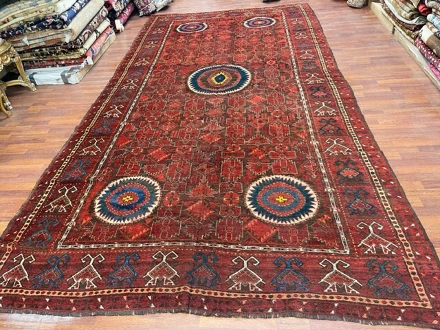 Antique Turkoman Ersari-Beshir Rug-