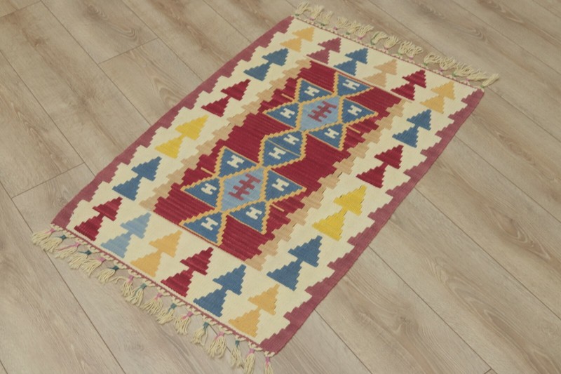 Traditional Vintage Cappadocia Kilim Rug Tribal Handmade Ethnic Carpet 2x3 ft gallery