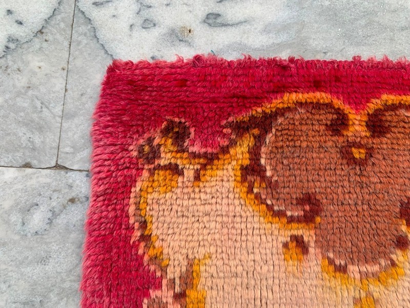 Vintage Mid-Century Scandinavian: Long-Pile Rya Shags, Traditional Rug (2x4 ft.) gallery