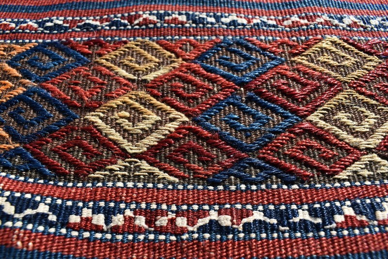Wonderful Antique Awesome Collector's Anatolian Completely Kilim Rolling Pin Bag gallery