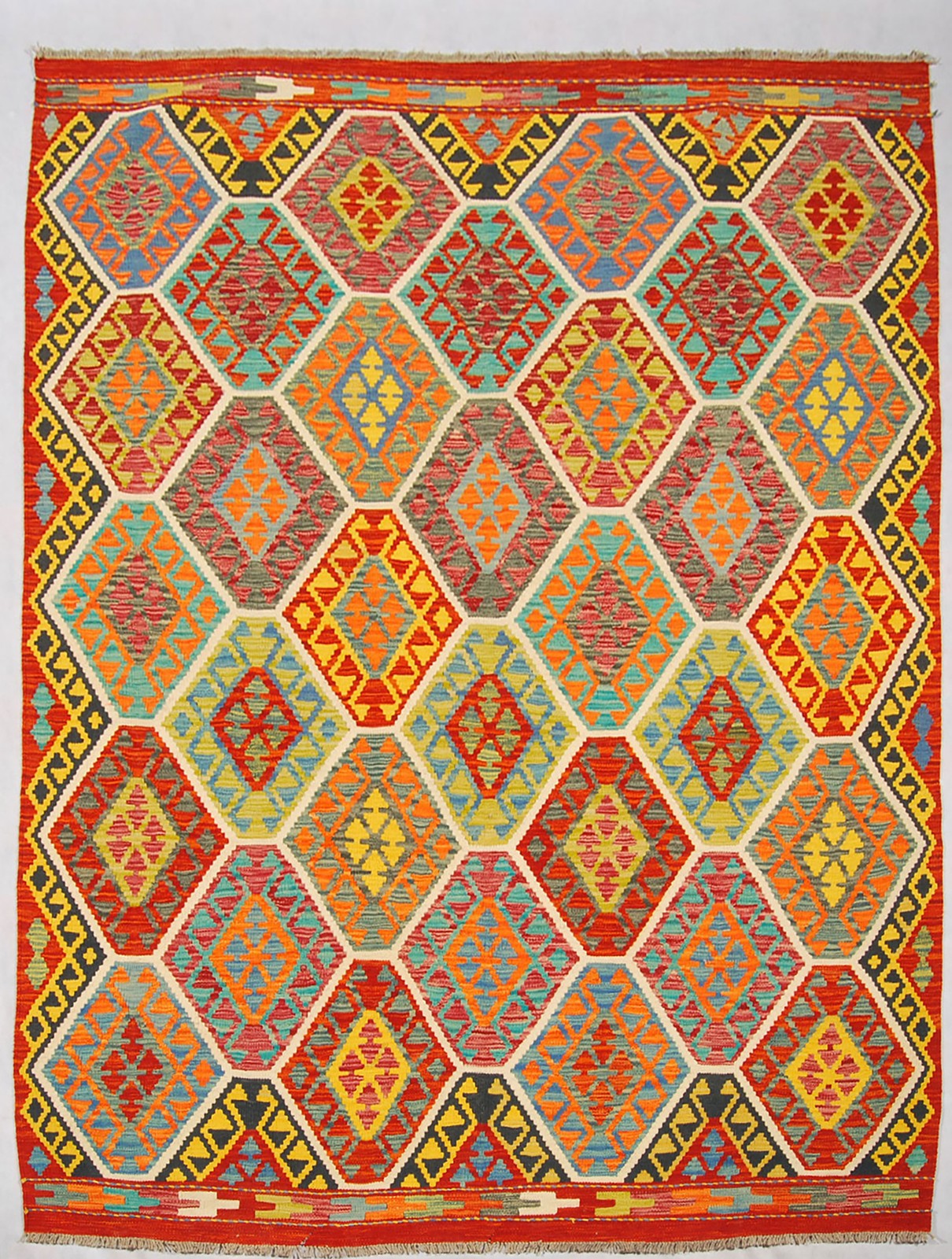 Kilim Kaudani Lana Hand Made In Afganistan 246x186 CM (Galleriafarah1970) gallery