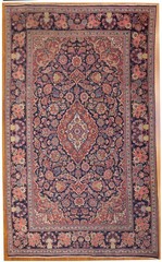 An Antique Classic Traditional Keshan Area rug