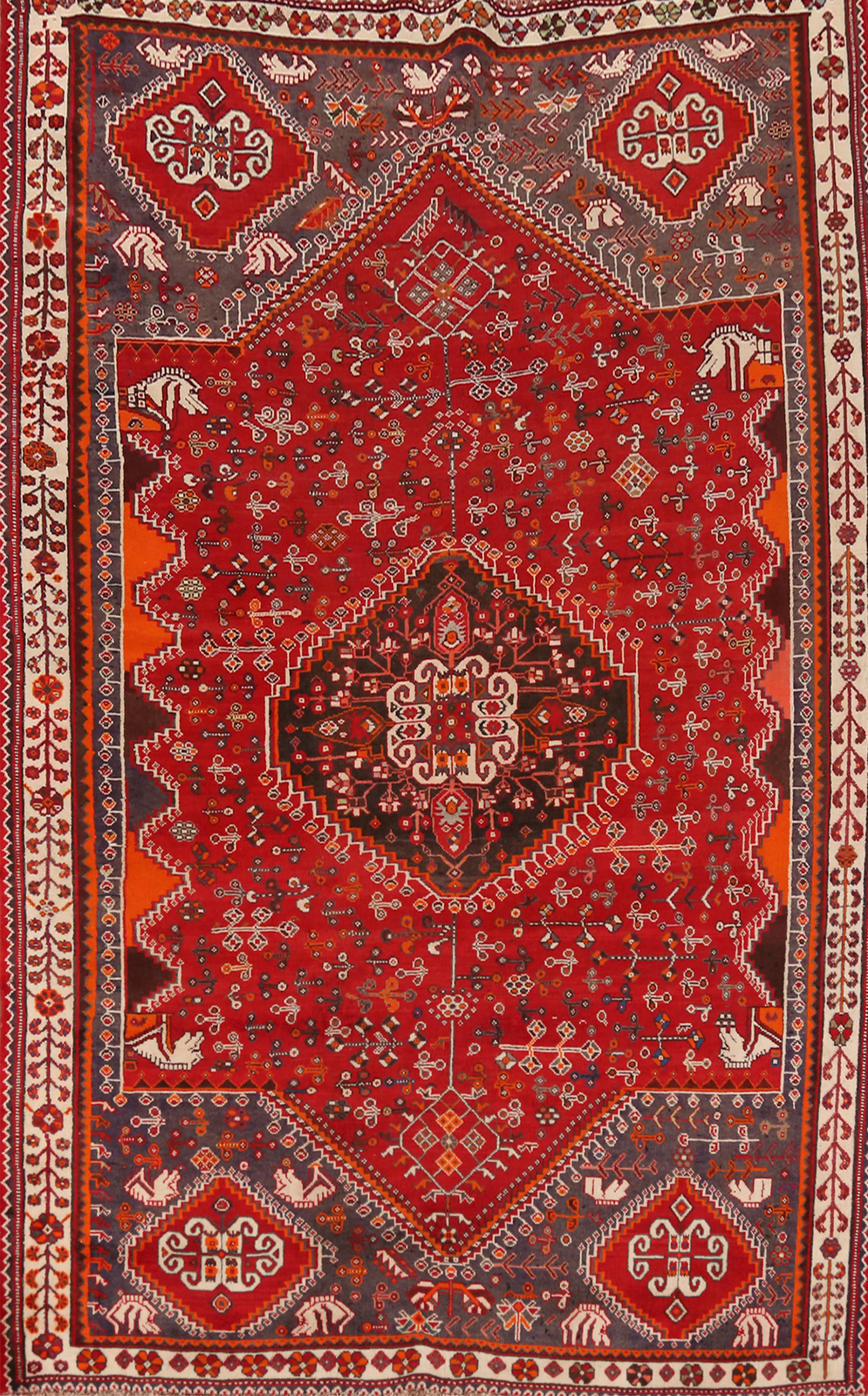 Tribal Vintage Traditional Handmade Wool Nomadic Area Rug 5x9 Living Room Carpet gallery