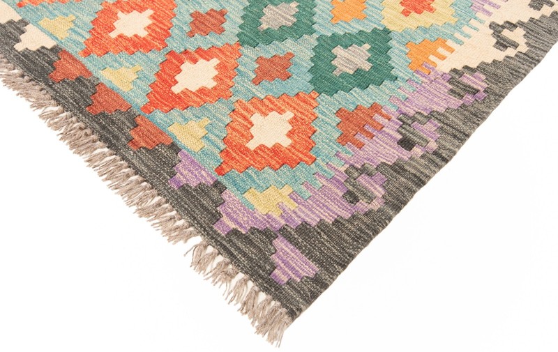 Kelim Afghan 288X83 Cm Handwoven Oriental Carpet Rug Runner gallery