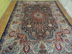 Exquisite 1950’s Authentic Vintage Mint Hand Made Knotted Rug 9.7 x 12.8