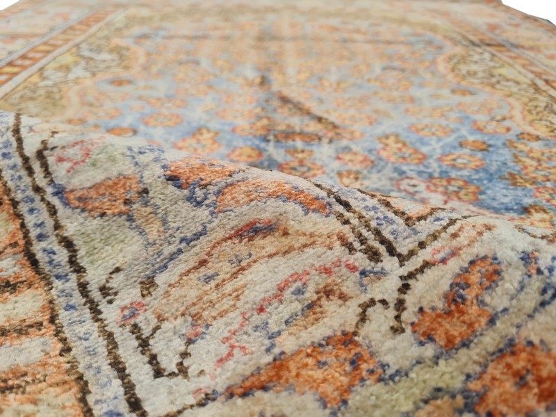 Amazing Hand Knotted Vintage Tribal Kaisery Qaisery Wool Area Rug 4.4 x 2.11 Ft gallery