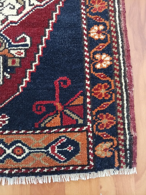 Anatolian Tribal Bath Rug Multicolor Cappadocia Oriental Wool Rug Free Ship RugS gallery