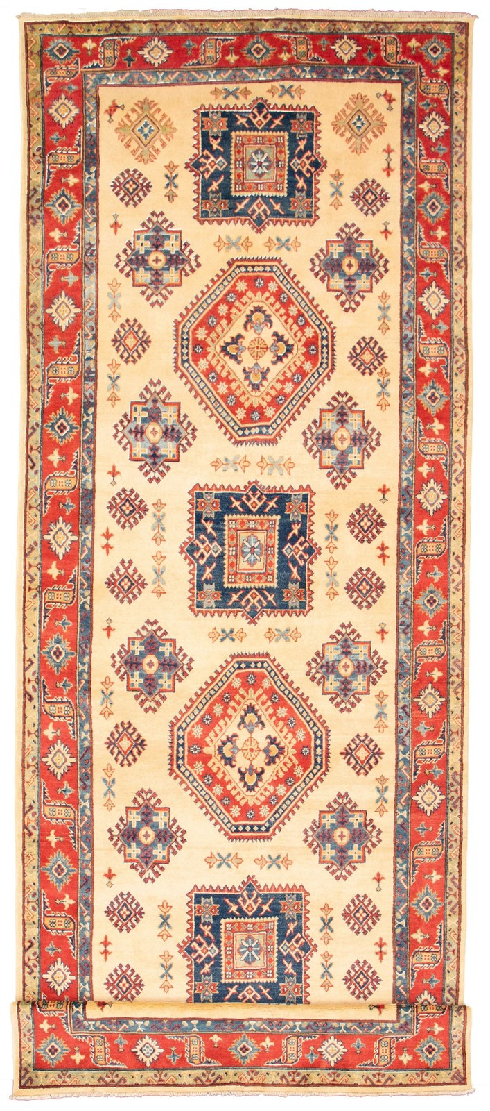 5'0" x 17'1" Vintage Hand-knotted Runner Rug Traditional Oriental Wool Carpet gallery