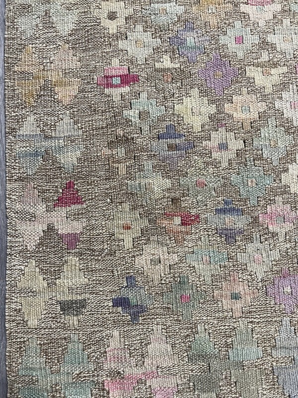 Vintage Kilim Traditional Hand Made Oriental Wool Kilim 5ftx3.2ft 147cmx99cm gallery