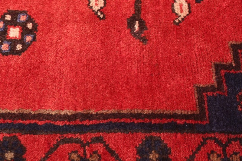 Vintage 5'0" x 6'9" Traditional Hand Knotted Vegetable Dye Wool Area Rug gallery