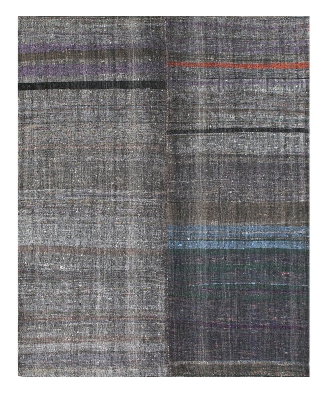 6 x 7'3 feet Striped Design Turkish Kilim Rug,Stripe Kilim Rug 178 x 220 cm gallery