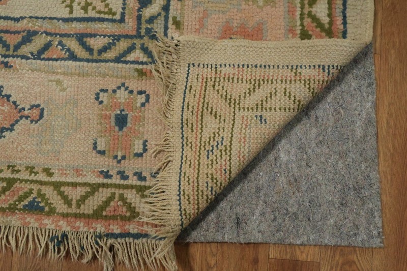 Pre-1900 Antique 7x9 Oushak Hand-Knotted Wool Turkish Area Rug in Soft Tones gallery