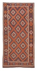 Vintage Hand Woven Area Rug 4’9″ x 10’2″ Traditional Wool Oriental Carpet