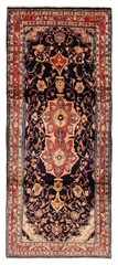 Vintage Hand-Knotted Area Rug 4’5″ x 10’8″ Traditional Oriental Wool Carpet