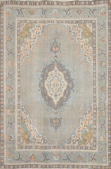 Handmade Over-Dyed Wool Area Rug 7×9 Ft Traditional Oriental Living Room Rug
