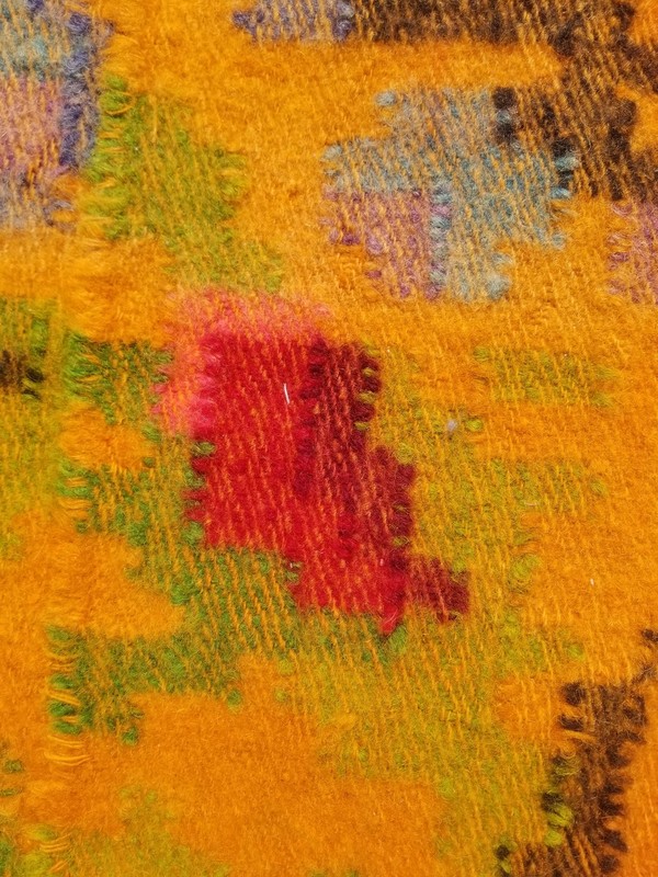 Antique Hand Woven Bessarabian Romanian Floral Design Kilim Rug 7.11x5.9ft gallery