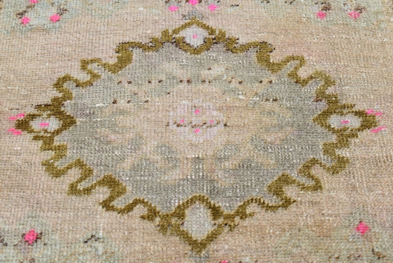 Doormat Oushak Rug,1'6 x 2'7 ft,Turkish Rug, Vintage,Bohemian Rug, Anatolian Rug gallery