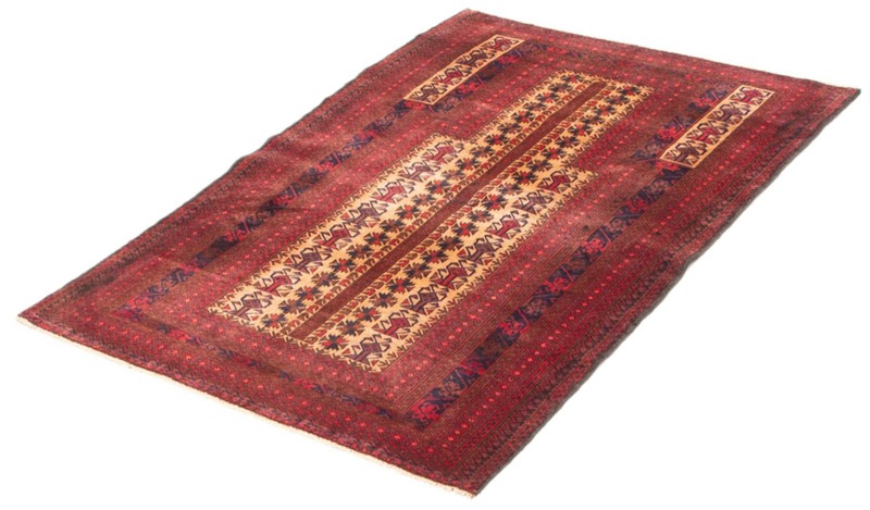 Vintage Hand-Knotted Area Rug 3'1" x 4'7" Traditional Oriental Wool Carpet gallery