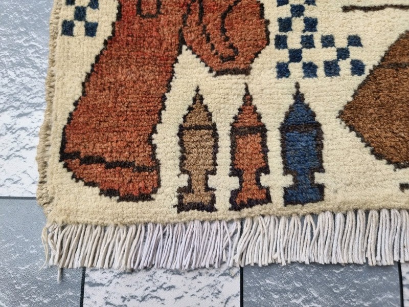 Afghan Handmade Afghan War Rug Tribal Wool With Knotted Beautiful Wall rug gallery