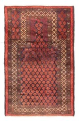 Traditional Vintage Hand-Knotted Area Rug 2’11” x 4’8″ Oriental Wool Carpet
