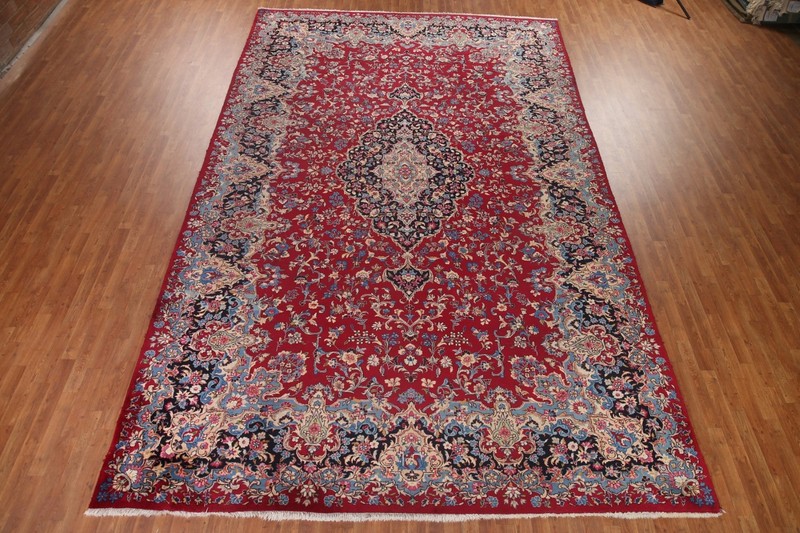 Vintage Vegetable Dye Traditional Oriental Area Rug Palace Size Handmade 10'x16' gallery