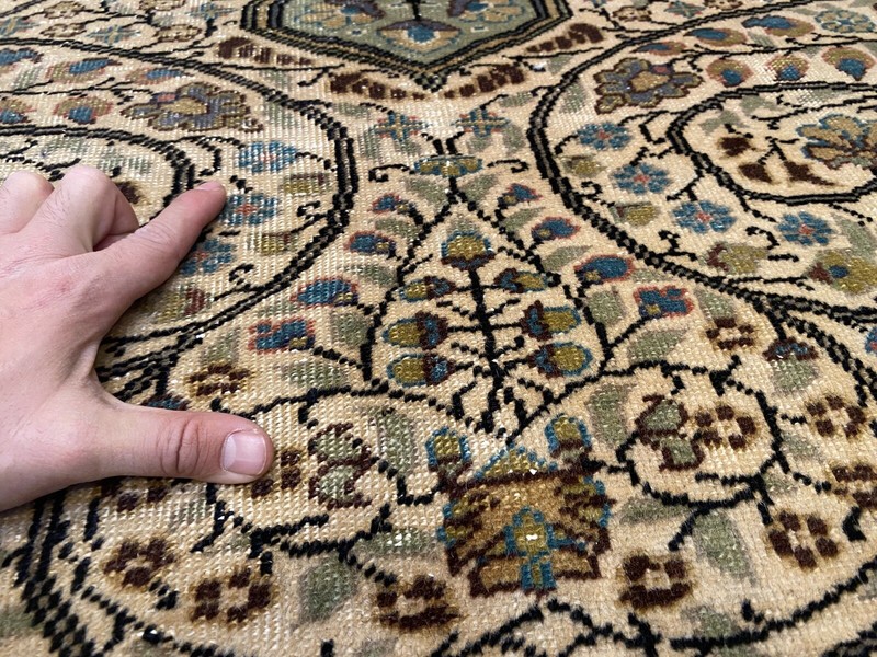 Vintage 1960-1970's Turkish Bunyan Rug 6’5”x10’ Handmade Area Rug gallery