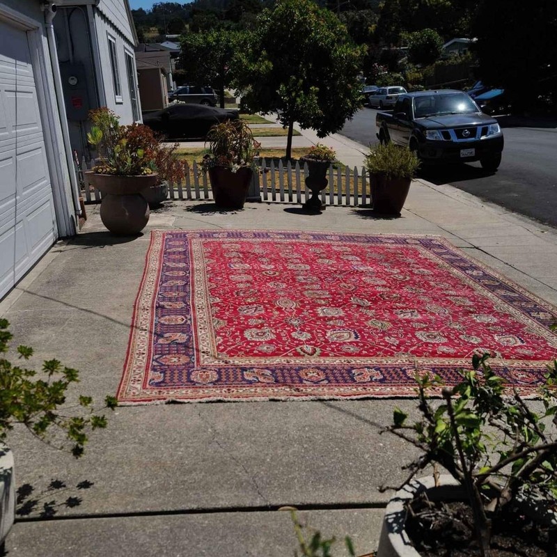 11'3 x 14'6 Vintage Persian Handknotted Wool Rug gallery