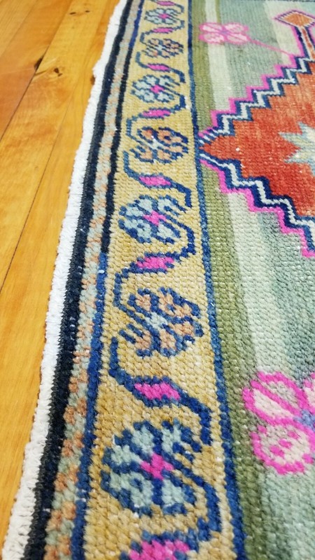 Vibrant Bohemian Turkish Tribal Rug 1'5'' x 2'11" gallery