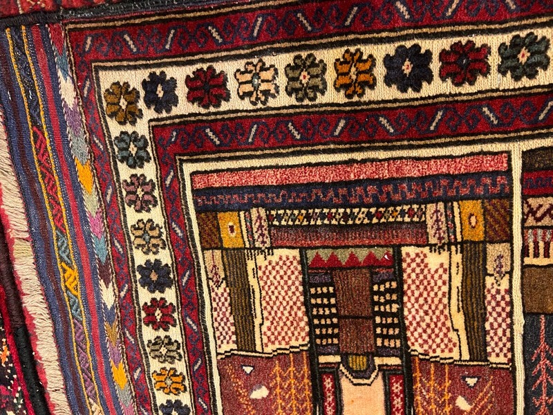 COLLECTORS' ITEM Vintage Afghan Currency Logo Historical Place Herati Carpet gallery