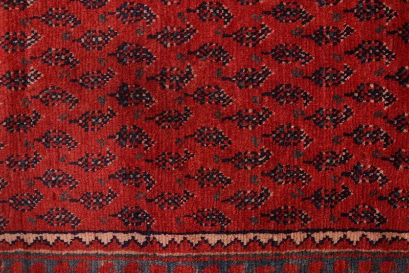 3'7" x 10'0" Vintage Hand-knotted Runner Rug Traditional Oriental Wool Carpet gallery