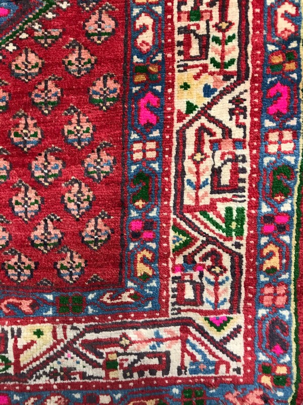 Old Hand Knotted wool rug mo511 3'5"x10'6" gallery