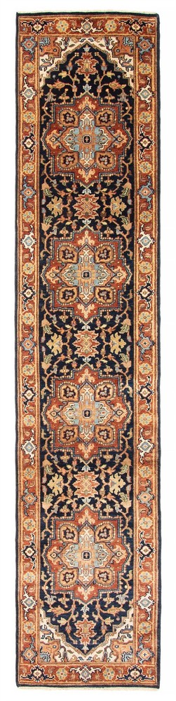 2'5" x 11'7" Vintage Hand-knotted Runner Rug Traditional Oriental Wool Carpet