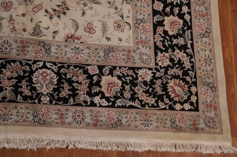 All-Over Floral Aubusson Hand-knotted Palace Size Area Rug Living Room Rug 12x19 gallery
