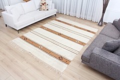 Blanket Siirt Blanket Turkish 6.56′ x 8.66′ Vintage Fast Shipment 11509