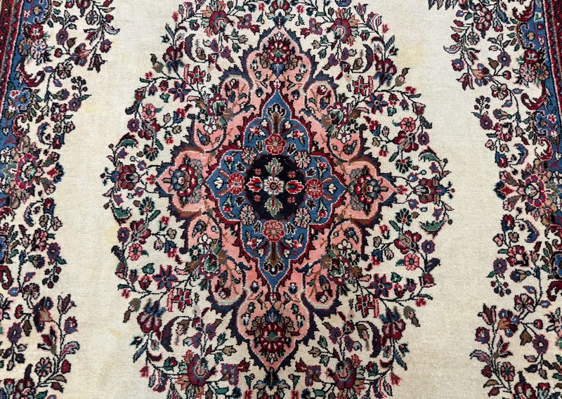 Palace Size Per'sian Rug 10 x 21 Antique Bibikabad Carpet Handmade Antique Ivory gallery