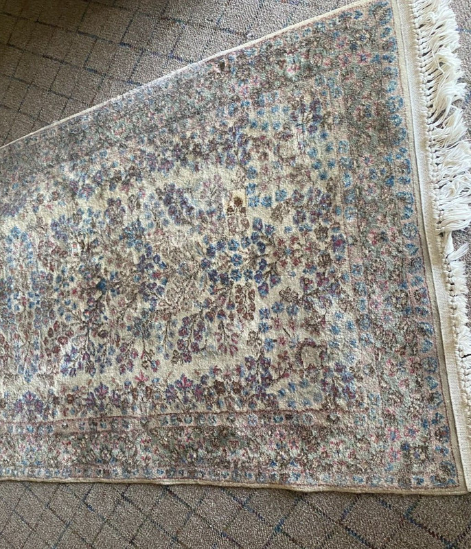 Nice Antique Vintage Oriental 3' x 7' Floral 256 KPSI gallery
